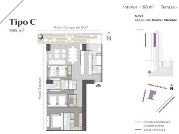 Departamento PreVenta Bosque Real 197 m2 Piso 35