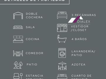 VENTA Casa 3 Niveles Fracc. Rincón de San Gerardo (EL BARRO) -Carretera Nacional en Monterrey 285 m2