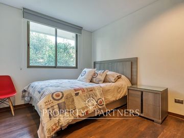 Venta Hermoso Departamento con Jardín La Reina Alta, gran conectividad.