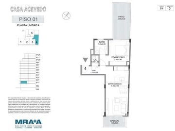 2 ambientes / VENTA / VILLA CRESPO CON PATIO