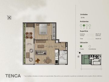 2 Ambientes en Construcción en Palermo Hollywood - Tenca