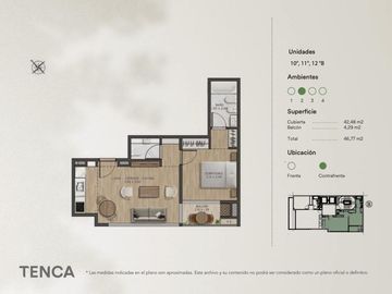 2 Ambientes en Construcción en Palermo Hollywood - Tenca