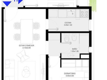 Departamento en venta de dos ambientes, Ituzaingó Sur
