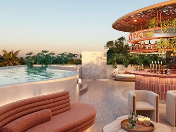 Loft de 1 Recámara en Aldea Zama – Diseño en Doble Altura y Excelente Ubicación