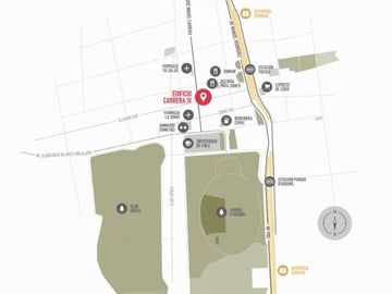 Departamento en Venta en Metro Toesca, Barrio Republica