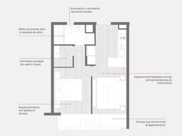 Departamento en Venta en Metro Toesca, Barrio Republica