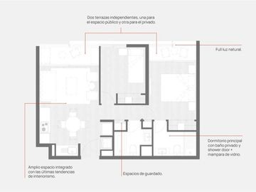 Departamento en Venta en Metro Toesca, Barrio Republica