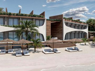 ESTUDIO EN PRE VENTA EXCLUSIVA FRENTE AL MAR EN MAHAHUAL, RIVIERA MAYA, DESARROLLADOR CON PRESTIGIO