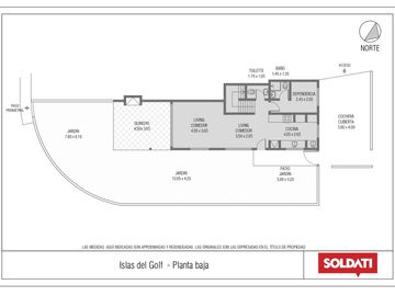 Venta departamento 4 ambientes con dep. Aqua Golf, Nordelta, vista lago, jardín propio Oportunidad.