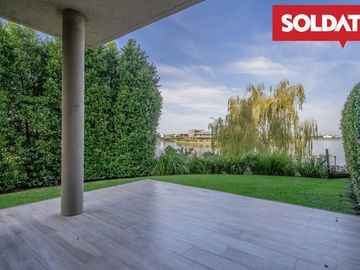 Venta departamento 4 ambientes con dep. Aqua Golf, Nordelta, vista lago, jardín propio Oportunidad.