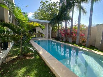 Casa en venta tipo hacienda de un piso 4 recamaras en  Mérida Yucatán.