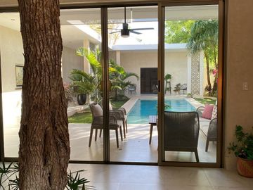 Casa en venta tipo hacienda de un piso 4 recamaras en  Mérida Yucatán.