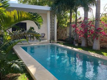 Casa en venta tipo hacienda de un piso 4 recamaras en  Mérida Yucatán.