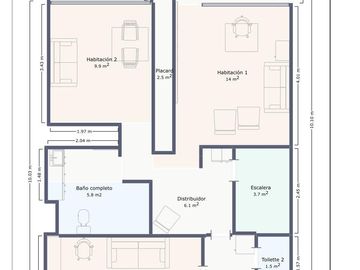 Duplex en venta 5 ambientes al frente en Palermo