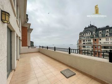 Viña Del Mar. Venta Duplex 4d Con Terraza Y Vista Al Mar - P