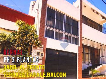 VENTA PH DOS PLANTAS 3 AMB. TERRAZA-GARAGE-BERNAL