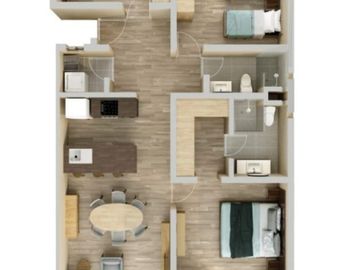 Venta Departamento en Cancún – Aqua Vivant, Modelo C