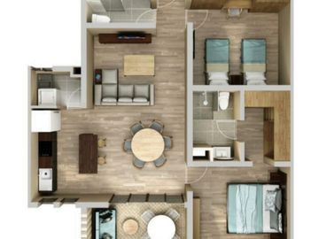 Venta Departamento en Cancún – Aqua Vivant, Modelo B