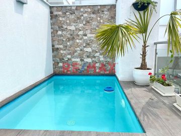 VENTA EXCLUSIVO DPTO DUPLEX 237m2 CON PISCINA Y 2 COCHERAS ALT. CDRA 4 GOLF LOS INCAS SURCO
