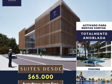 Venta Estudio amoblado y equipado. Punta Blanca. Sta Elena