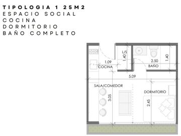 Venta Estudio amoblado y equipado. Punta Blanca. Sta Elena