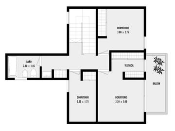 38 E/ 17 Y 18 - TRIPLEX DE 3 DOR