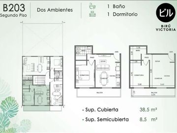 Departamento en venta de 1 dormitorio en Villa Luzuriaga