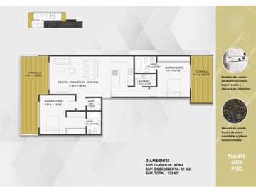 VENTA 3 AMB C/BALCON. DE POZO.AMENITIES VILLA LURO