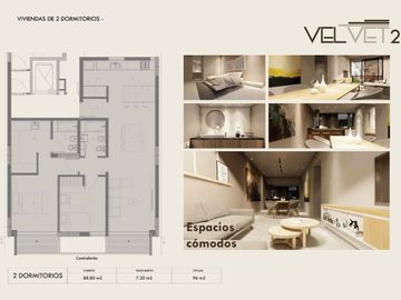 VENTA SEMI-PISO 2D. COCHERA VELVET ll