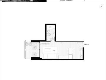 En VENTA- LOFT A ESTRENAR c/balcón al FRENTE-ANA FUNDAR-Carballo al 800, Rosario