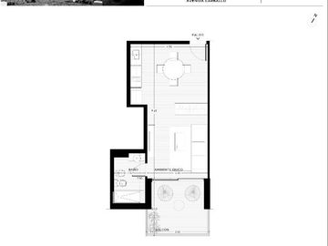 En VENTA- ANA FUNDAR-Loft c/balcón al FRENTE- A ESTRENAR-Carballo al 800-Rosario
