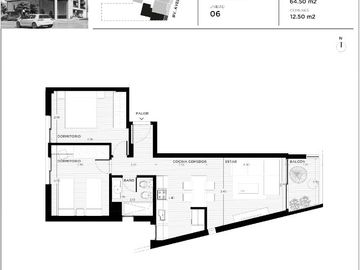 Departamento en venta de 2 dormitorios en Refinerías