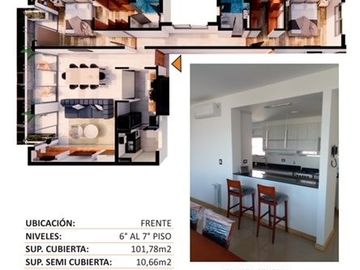 Departamento en venta de 1 dormitorio en La Plata