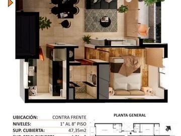 Departamento en venta de 1 dormitorio en La Plata