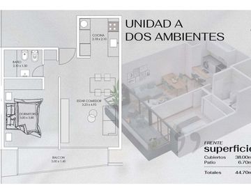 Venta Depto 2 Amb en Pozo en Villa Bosch - PERMUTA