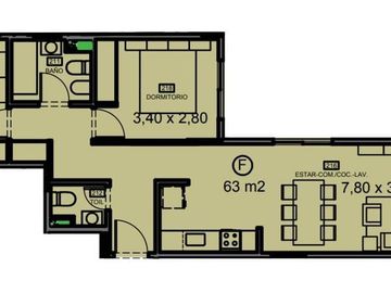 VENTA DE DEPARTAMENTO TRES AMBIENTES CABALLITO