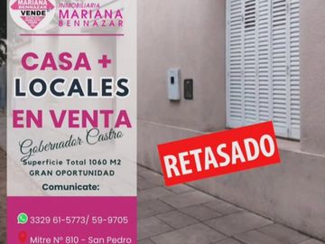 CASA + 2 LOCALES EN VENTA - IDEAL INVERSION