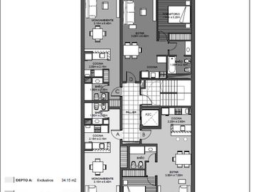 EN VENTA Monoambiente con patio Zeballos al 2200- Barrio Lourdes, Macro centro, Rosario.