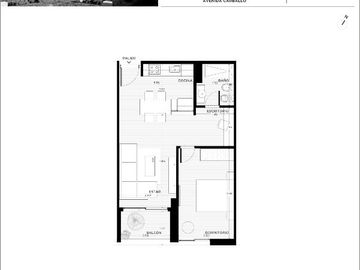 En VENTA- ANA FUNDAR- 1 dormitorio c/balcón al FRENTE-A ESTRENAR-Carballo al 800