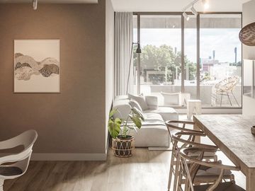 en VENTA- ANA FUNDAR- Loft c/balcón al FRENTE-A ESTRENAR-Carballo al 800-Rosario