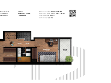 DUPLEX EN VENTA DE 2 DORMITORIOS CON TERRAZA Y PILETA EXCLUSIVA EN BARRIO MARTIN