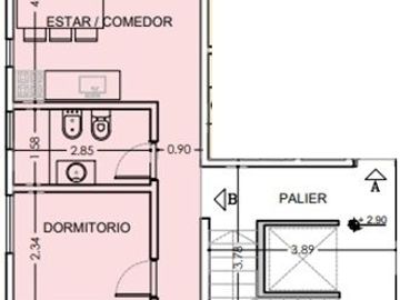 Departamento en venta de 1 dormitorio en Costa Azul