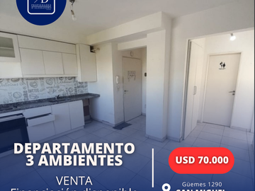 Departamento en venta de 2 dormitorios en San Miguel