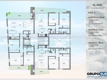 Departamento en venta de 2 dormitorios c/ cochera en Monte Hermoso