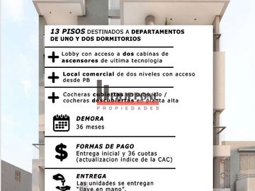 Departamento en venta de 1 dormitorio en Centro