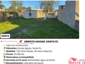 Casa en venta de 1 dormitorio en Arroyo Aguiar