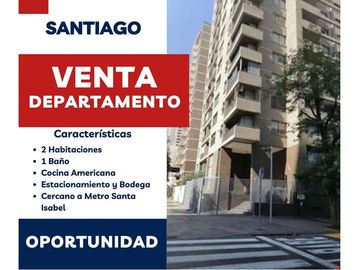 VENTA DEPARTAMENTO METRO SANTA ISABEL