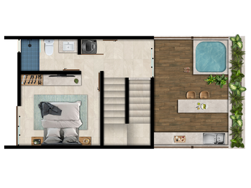 Townhouse en Venta en Telchac, Amaité, Yucatán (Mod. A)