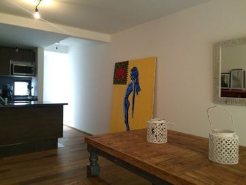 Renta Departamento amueblado en la Cuauhtémoc con Roof Garden privado