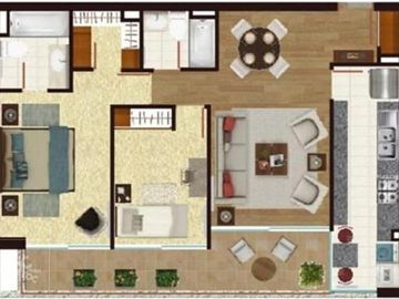 Vende departamento-2 dormitorios-Metro Manquehue-Oriente